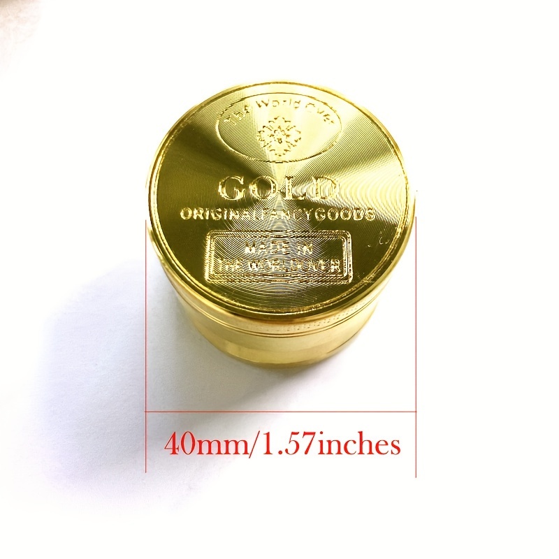 Golden Coin Style Zinc Alloy Four Layers Grinder 4 Layers Temu