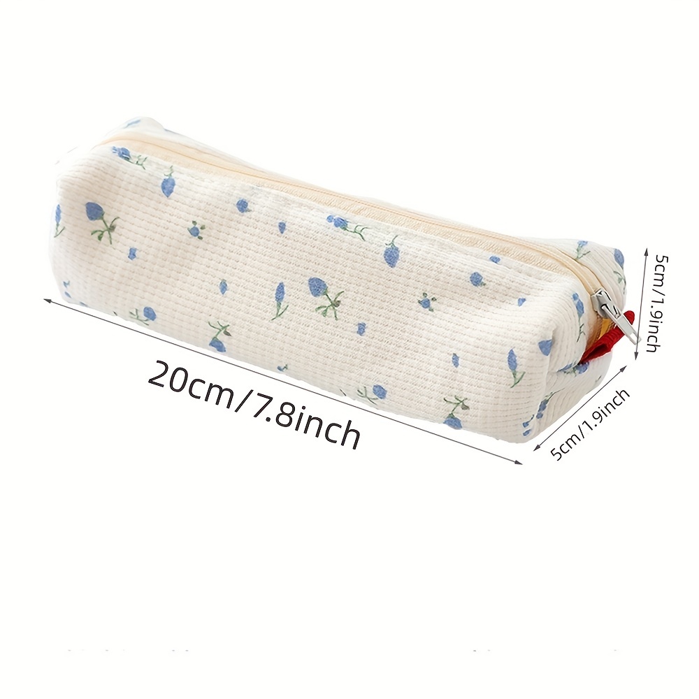 Cute Floral Kawaii Pencil Case  Small Stationery Pencil Case