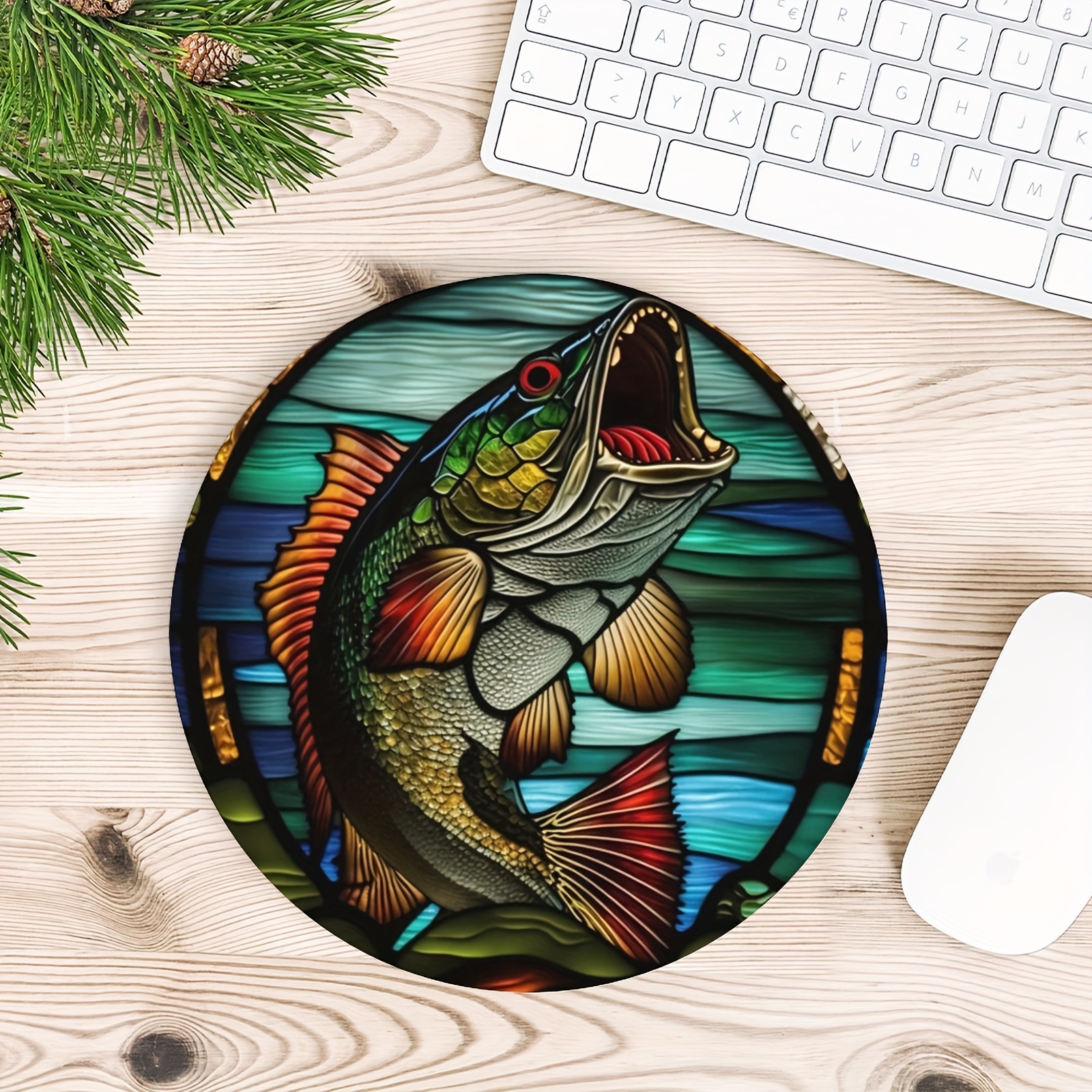 Ocean Colorful Fish Round Mouse Mat Cute Mouse Pad Design - Temu