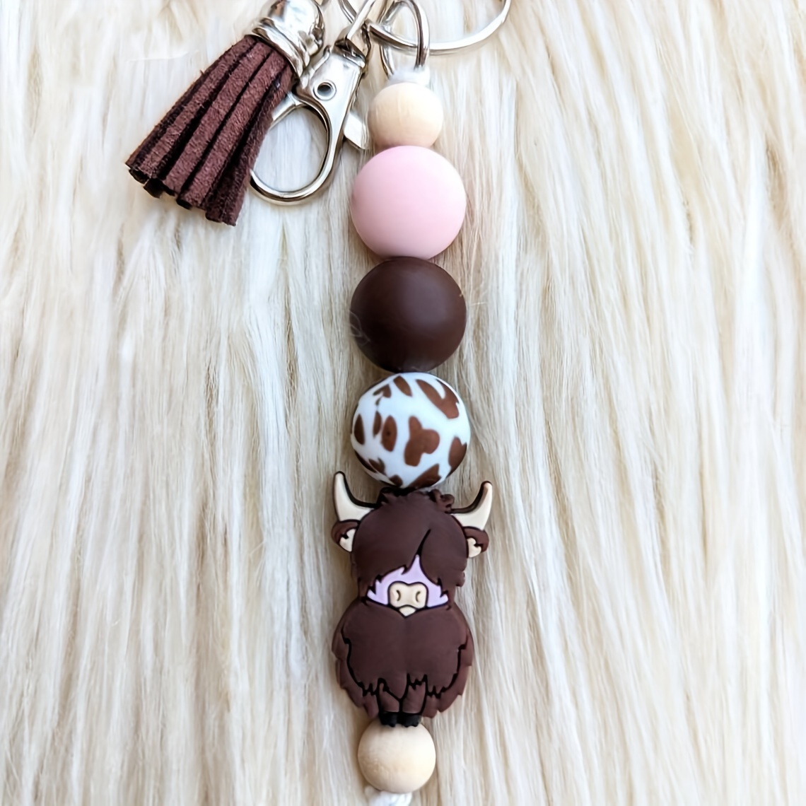 Sloth Keychain, Sloth Charm, Bead, Backpack Tassel