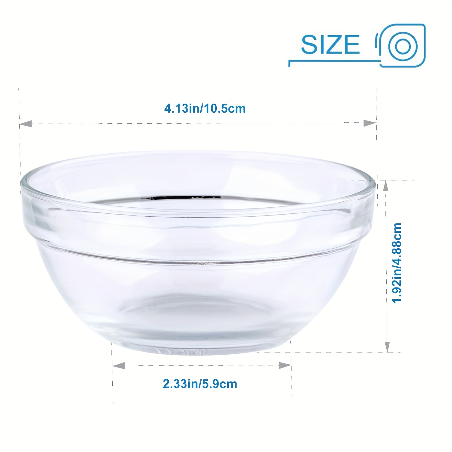 Snack Bowl Clear Glass Salad Bowl Raindrop Hammer - Temu