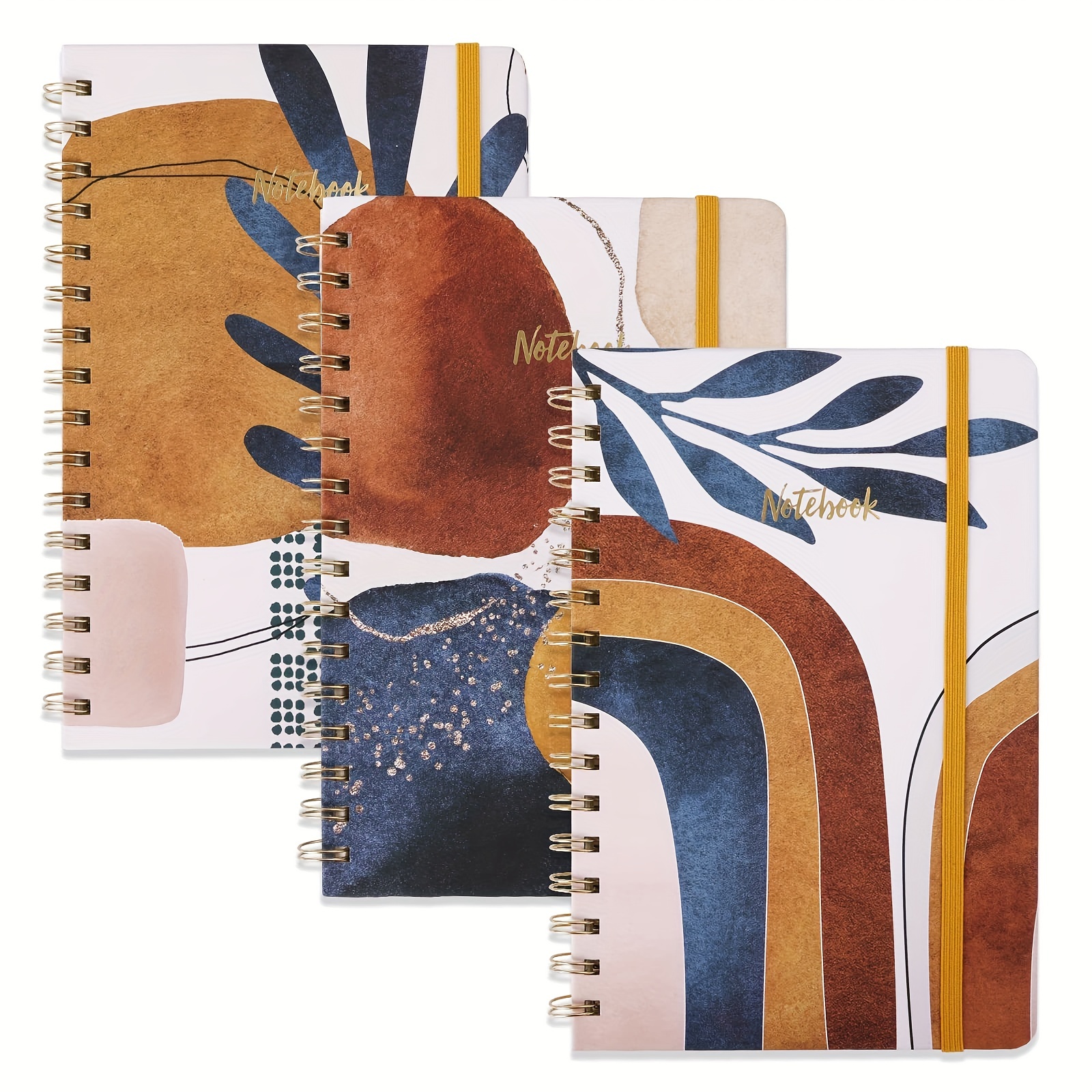 Hardcover Spiral Notebooks A5 Size 3 Spring Flower Design - Temu
