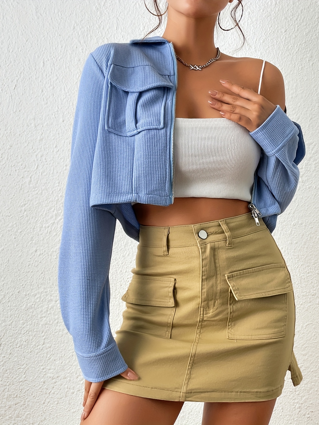 Shoulderless jacket on sale