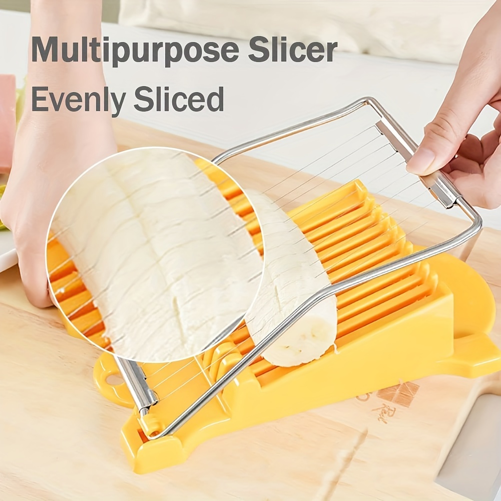 1pc Egg Slicer, Multipurpose Stainless Steel Wire Egg Slicer for