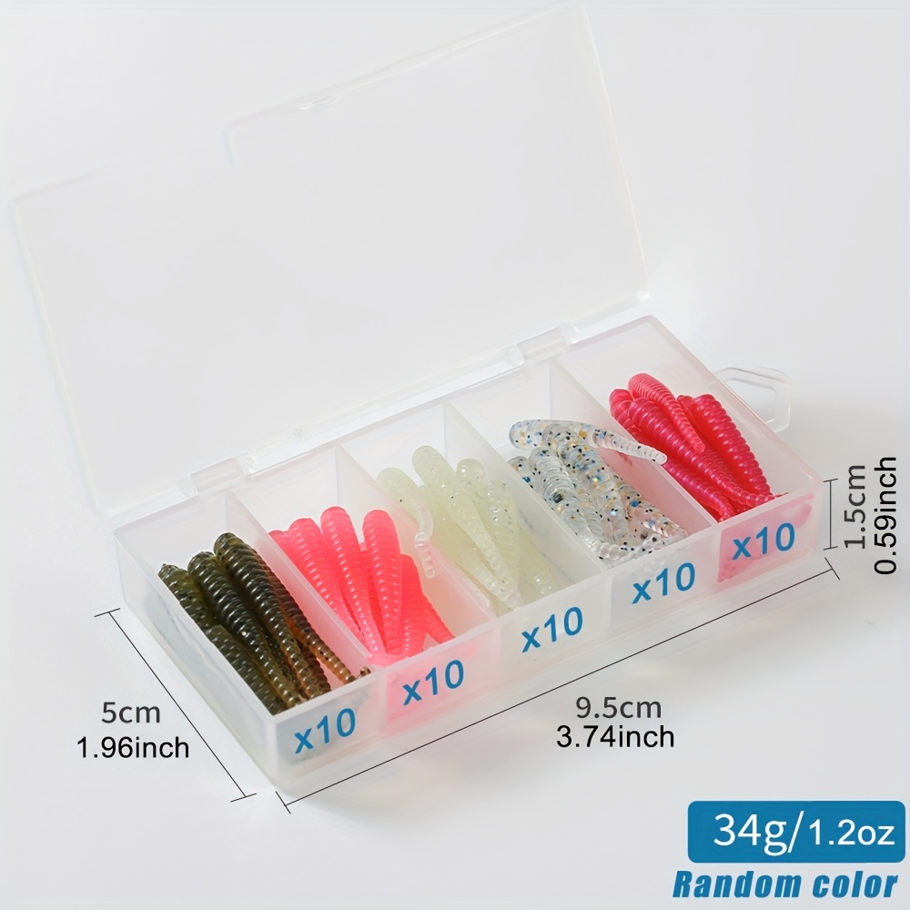 Complete Fishing Lure Kit: Soft Bait Lead Fixture Set - Temu