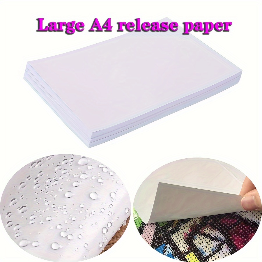  TEHAUX 50 Sheets Sticker Release Paper for Sticker Release Paper  A5 Embroidery Paint Supplies Diamond Picture Repair Stickers 5d Drawing  Supplies Double Sided White : Arts, Crafts & Sewing