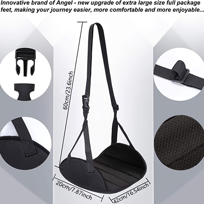 Portable Travel Airplane Footrest Adjustable Accessory