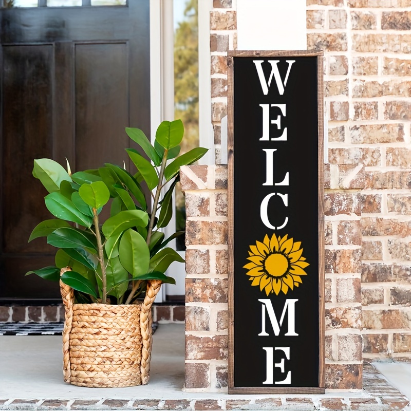 Welcome Stencils For Painting On Wood / Porch Sign And Front - Temu