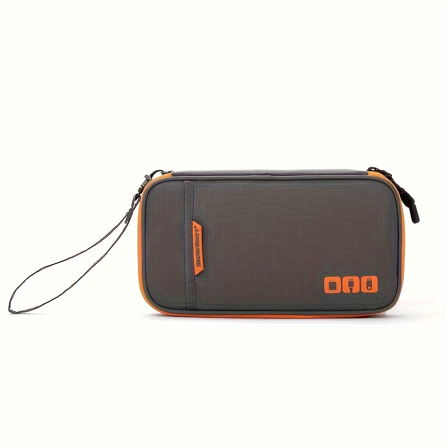 TEMU 1pc Electronic Organizer, Universal Accessories Storage Bag, Portable For Hard Drives, Cables, Sticks, Charger, And Sd Cards