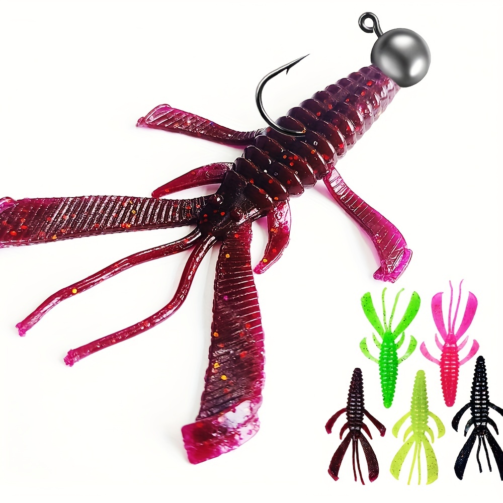 Soft Lure Bait Bait Lead Head Hook Soft Worm Crank Hook - Temu