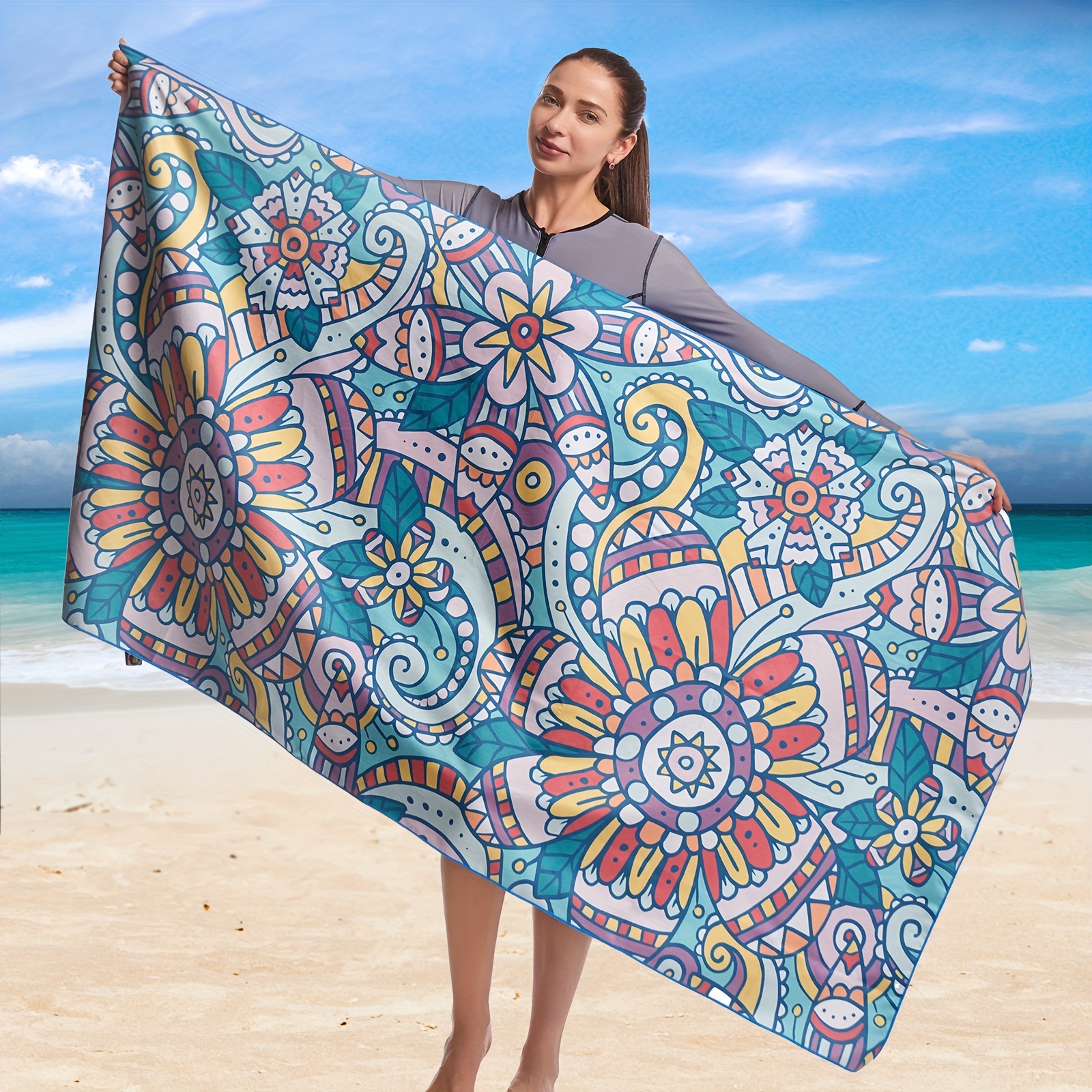 3D Microfiber Beach Towel for Adults Women Men Fishing Boats & Plywood  Large Beach Towels Quick Dry Sand Free for Travel Swimming 70 x 140 cm :  : Home