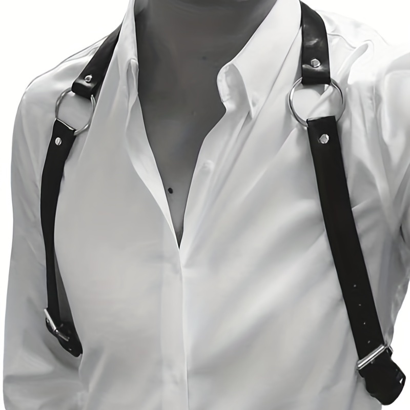 Men's Adjustable Shoulder Ring Suspenders Waistband