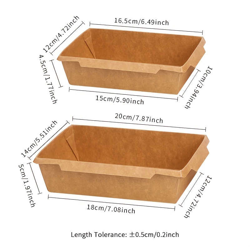 Disposable Craft Food Containers Lunch Boxes Take Away Boxes - Temu