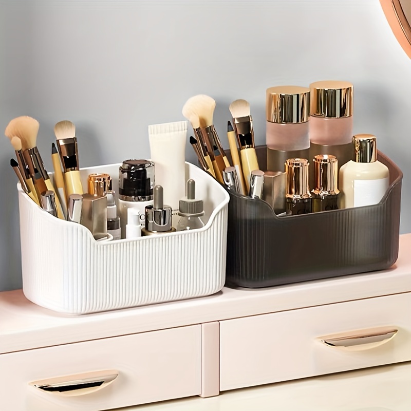 Cheap Desktop Makeup Organizer Drawer Type Cosmetic Storage Box Make Up Case  Brush Holder Lipstick Skincare Makeup Tables