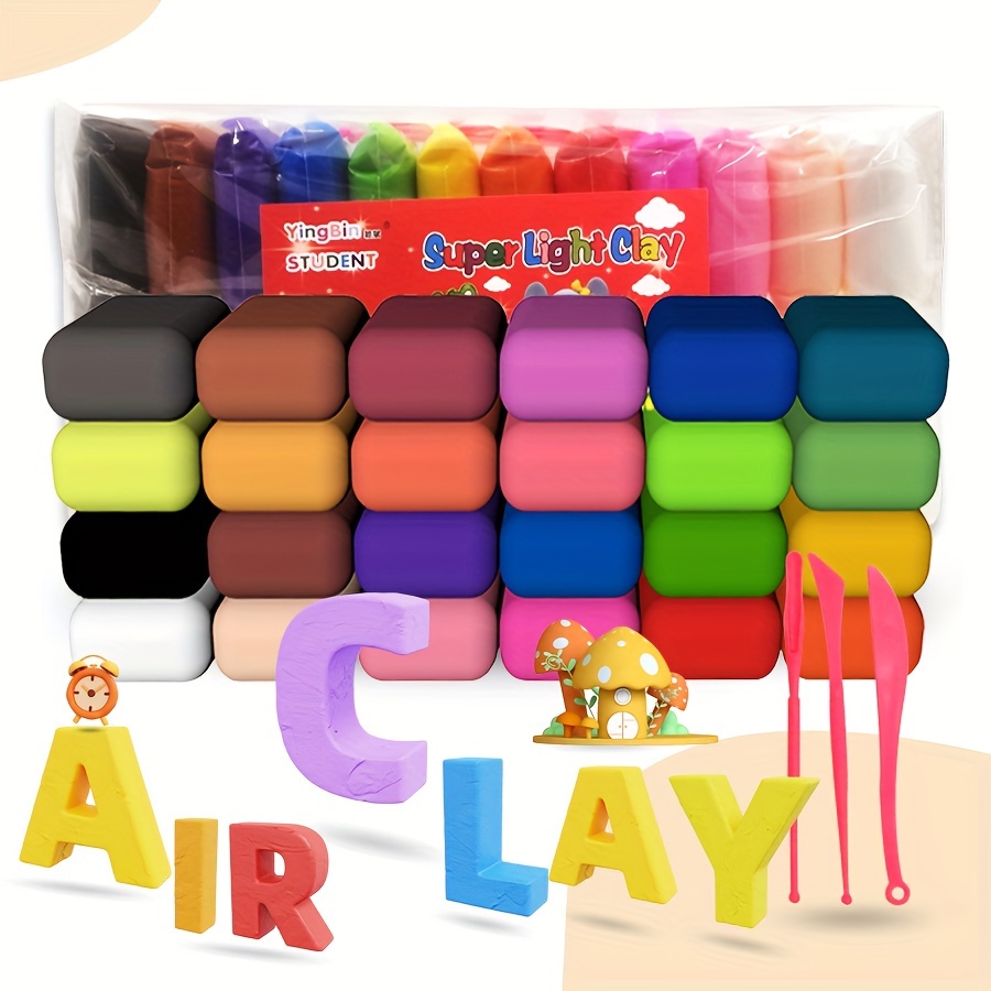 Modeling Clay Kit 36 Colors Air Dry Clay Ultra Light And Air - Temu