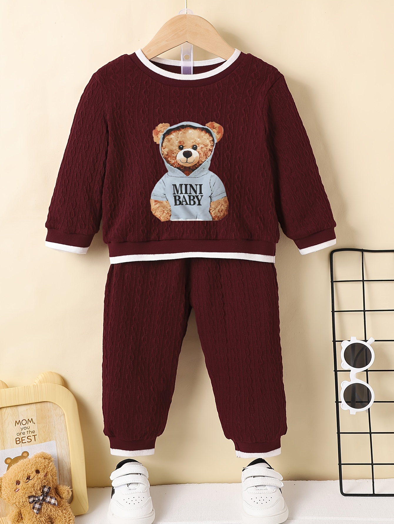 Infant Underwear Set Autumn Baby Bear Cartoon Pajamas Children's