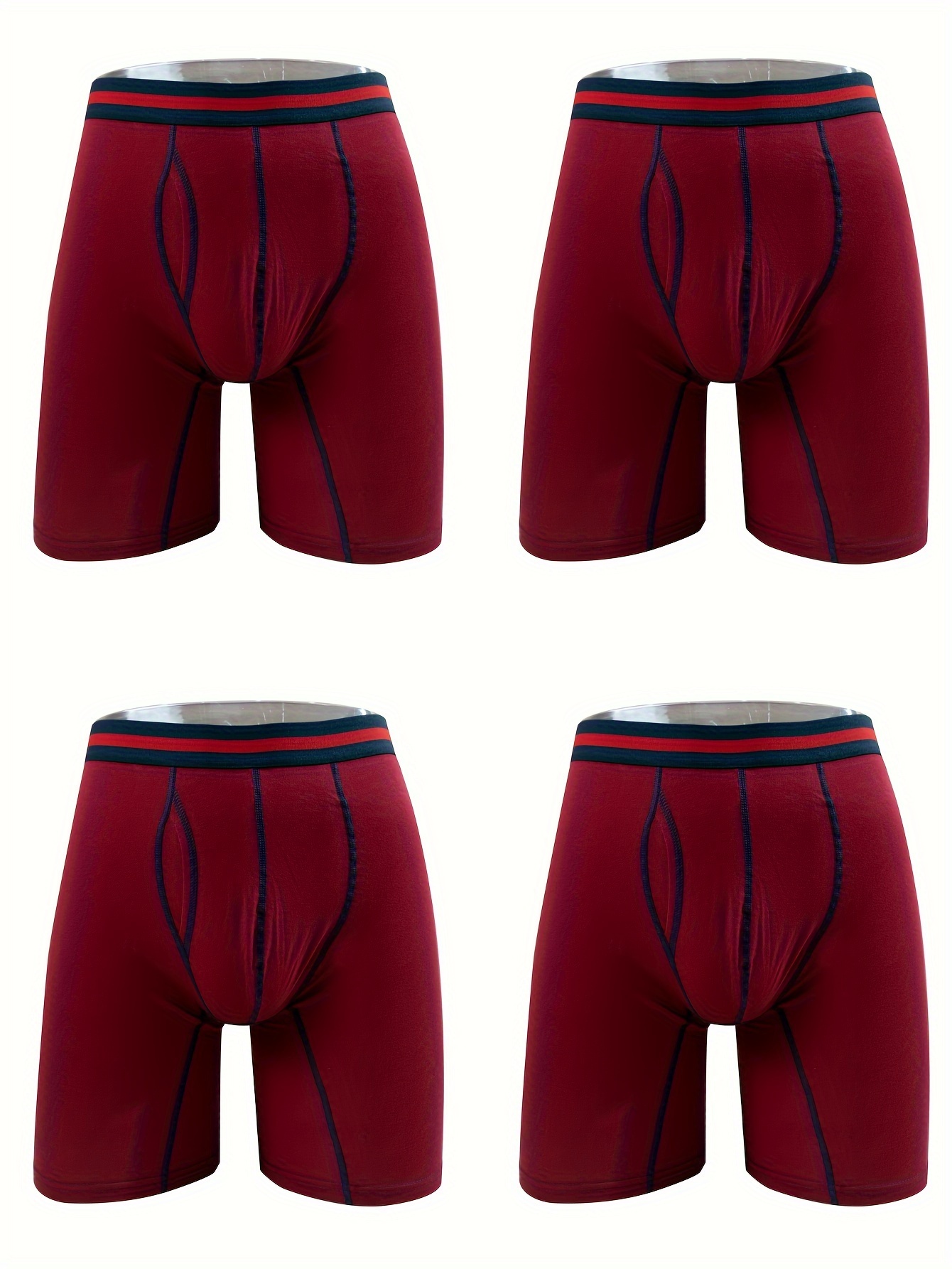 1PC Men Mid Waist Cotton Panties Boxer Briefs Open Front Shorts U Bulge  Pouch