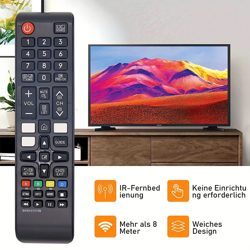 Télécommande universelle pour tous les téléviseurs Samsung TV LCD Q SUHD  UHD HDTV Plasma incurvé 4K 3D Smart TV, 