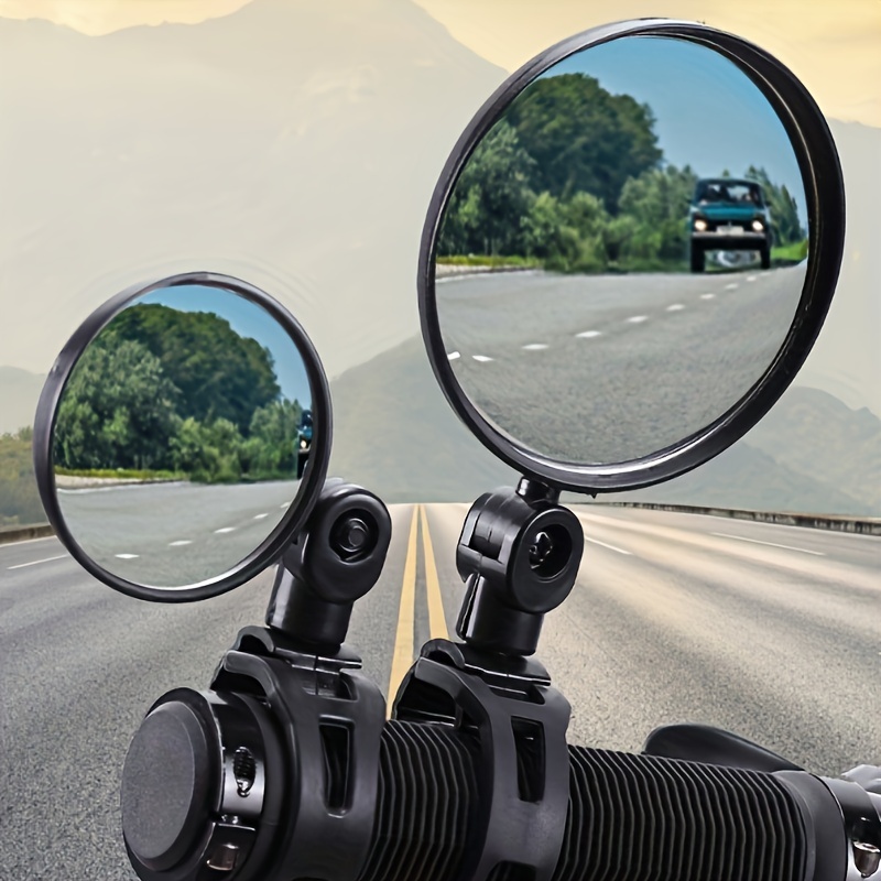 Espelho De Bicicleta Espelho De GuidãO GiratóRio AjustáVel De 360 ​​Graus  Espelho De Bicicleta De Grande Angular Ciclismo Espelho Retrovisor à Prova  De Choque AcríLico Espelho Convexo Espelho Retrovisor Seguro Para Mountain
