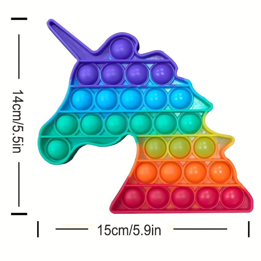 Fidget Pop Toy Rainbow Anti Stress Bubble Pop