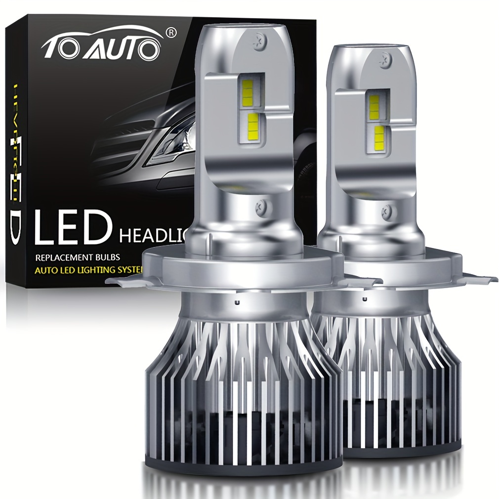 White Led Headlight Bulbs H7 H4 H11 H8 H9 H1 9005 Hb3 - Temu