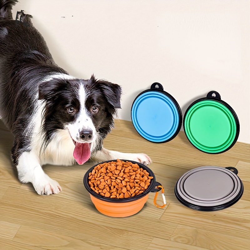 Portable Dog Bowls Pet Travel Bowls Silicone Pet Food And - Temu