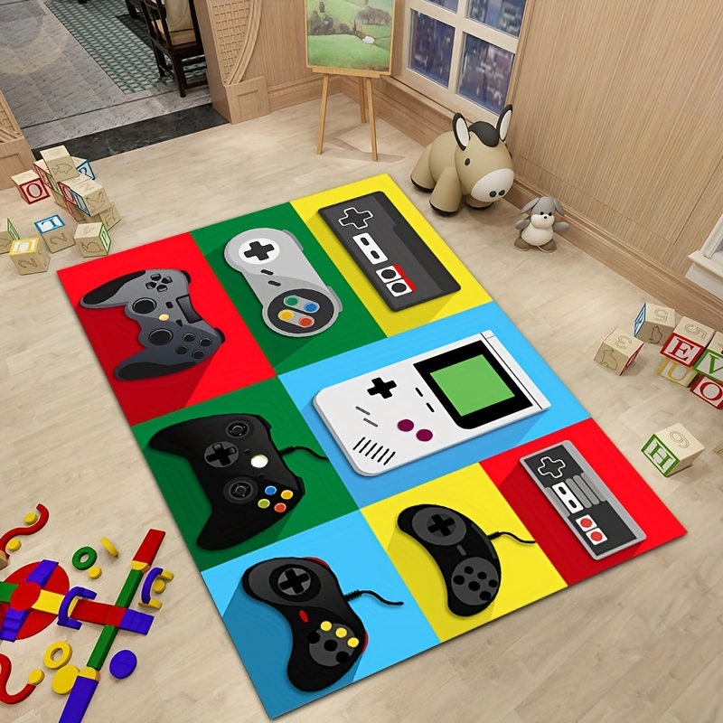 Neon Video Game Floor Mat Large Game Area Rug Gamer Carpet Game Printed  Floor Mat For Living Room Mat Bedroom Mat - Temu