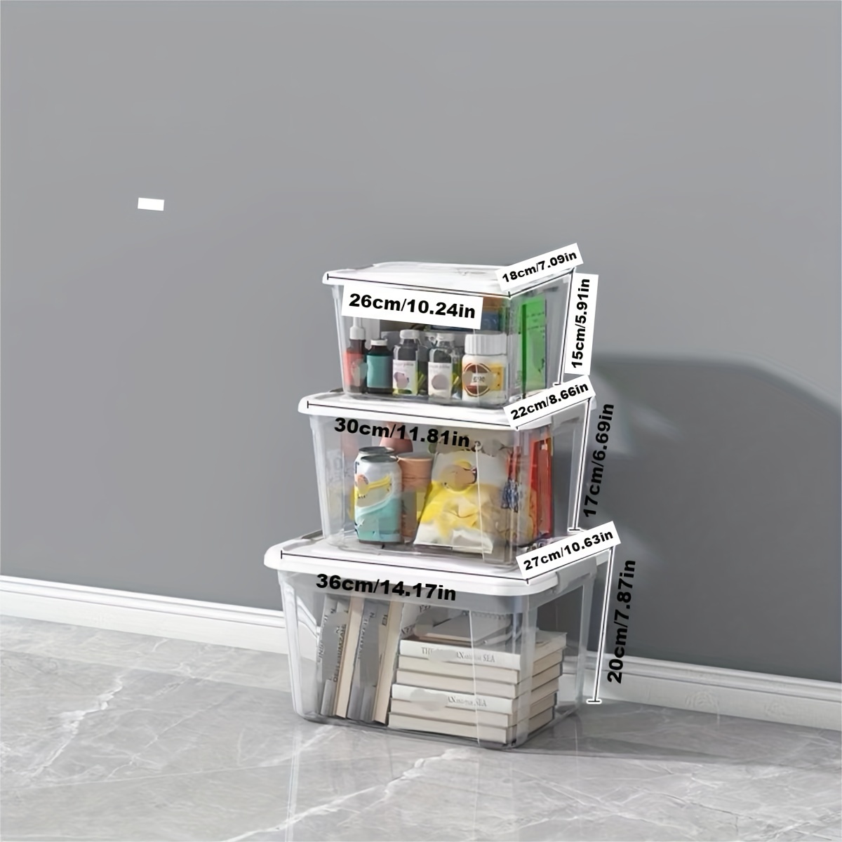 Portable Plastic Storage Container, Product Storage