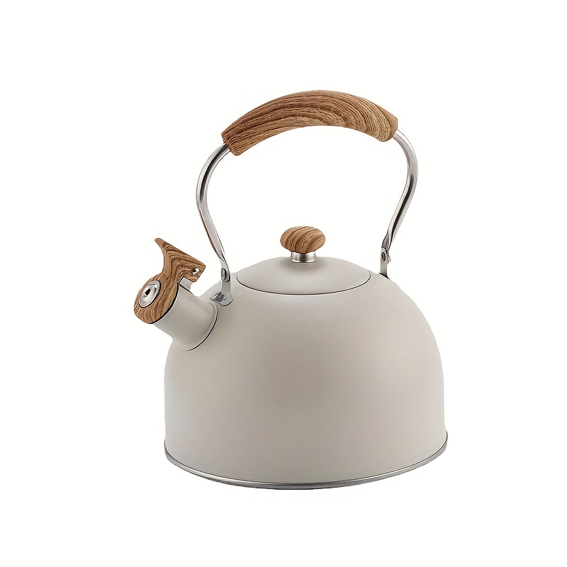 Whistling Tea Kettle 2L Tea Kettle For Camping Tea Kettle Loud Whistling  Stainless Steel Teapot Anti-Hot Handle And Anti-Rust