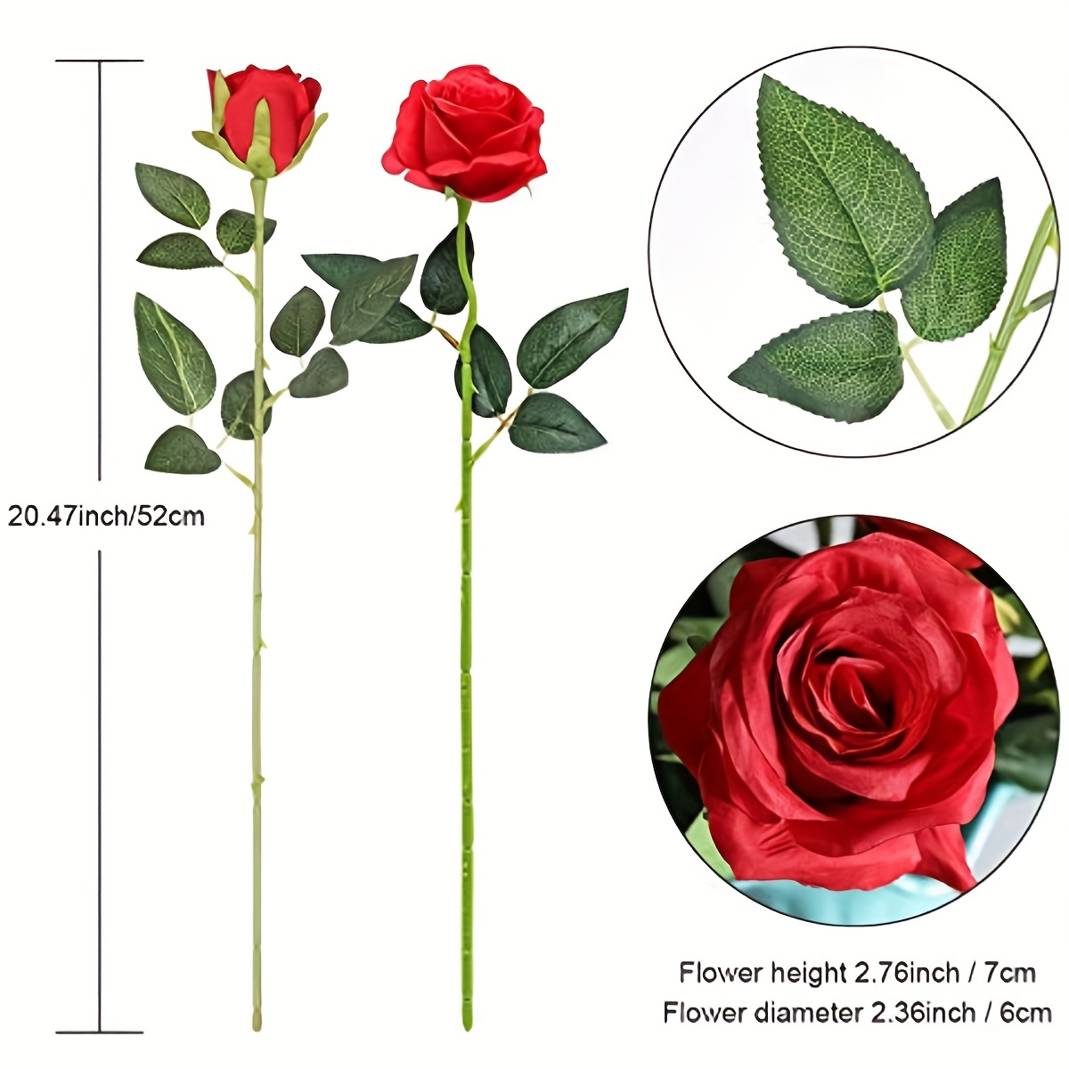 Disposizione delle rose rosse a testa grande, centrotavola artificiale finto,  fiori di velluto di seta in vaso di vetro per la composizione floreale  della decorazione domestica -  Italia