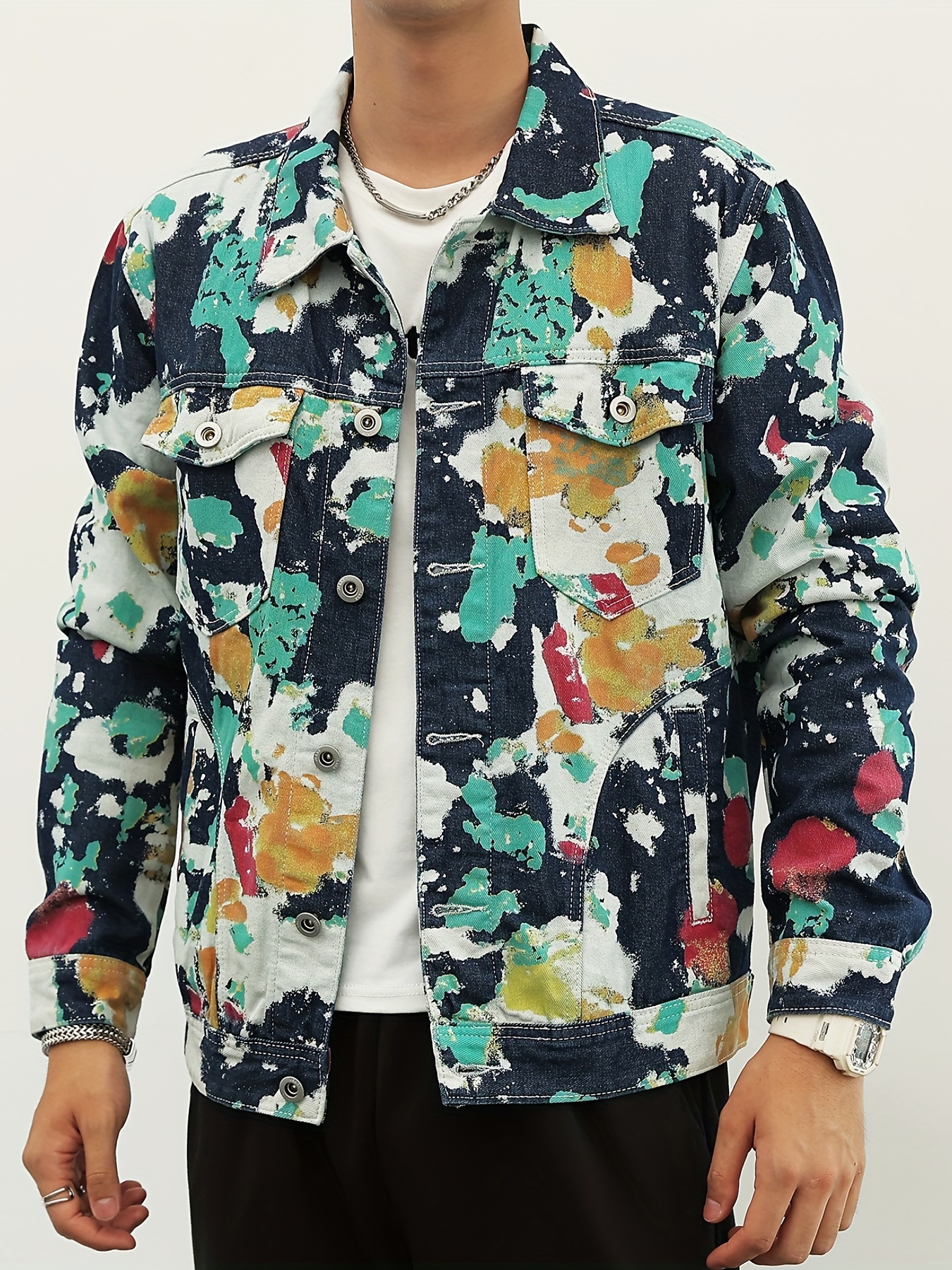 Mens tie dye jacket hot sale