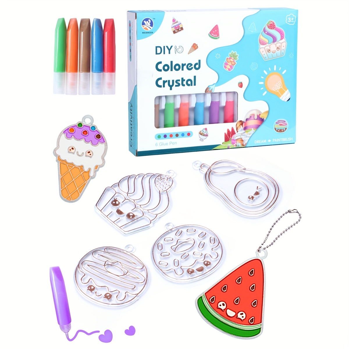 Children DIY Handmade Girl Toy Set Graffiti Coloring Pigment Color