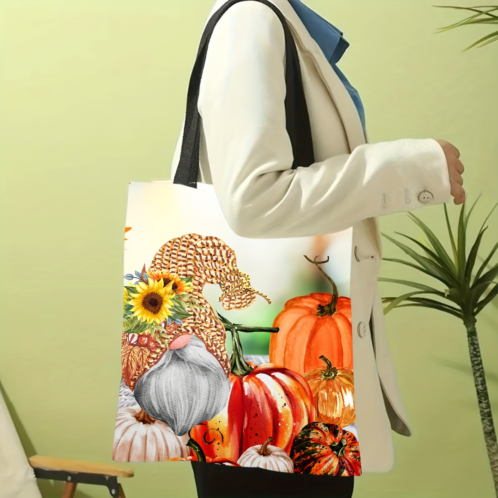 Canvas Tote Bag For Women Funny Aesthetic Tote Bags Mushroom Moon Vintage  Tote Bag Shopping Bags Beach Bag Book Totes