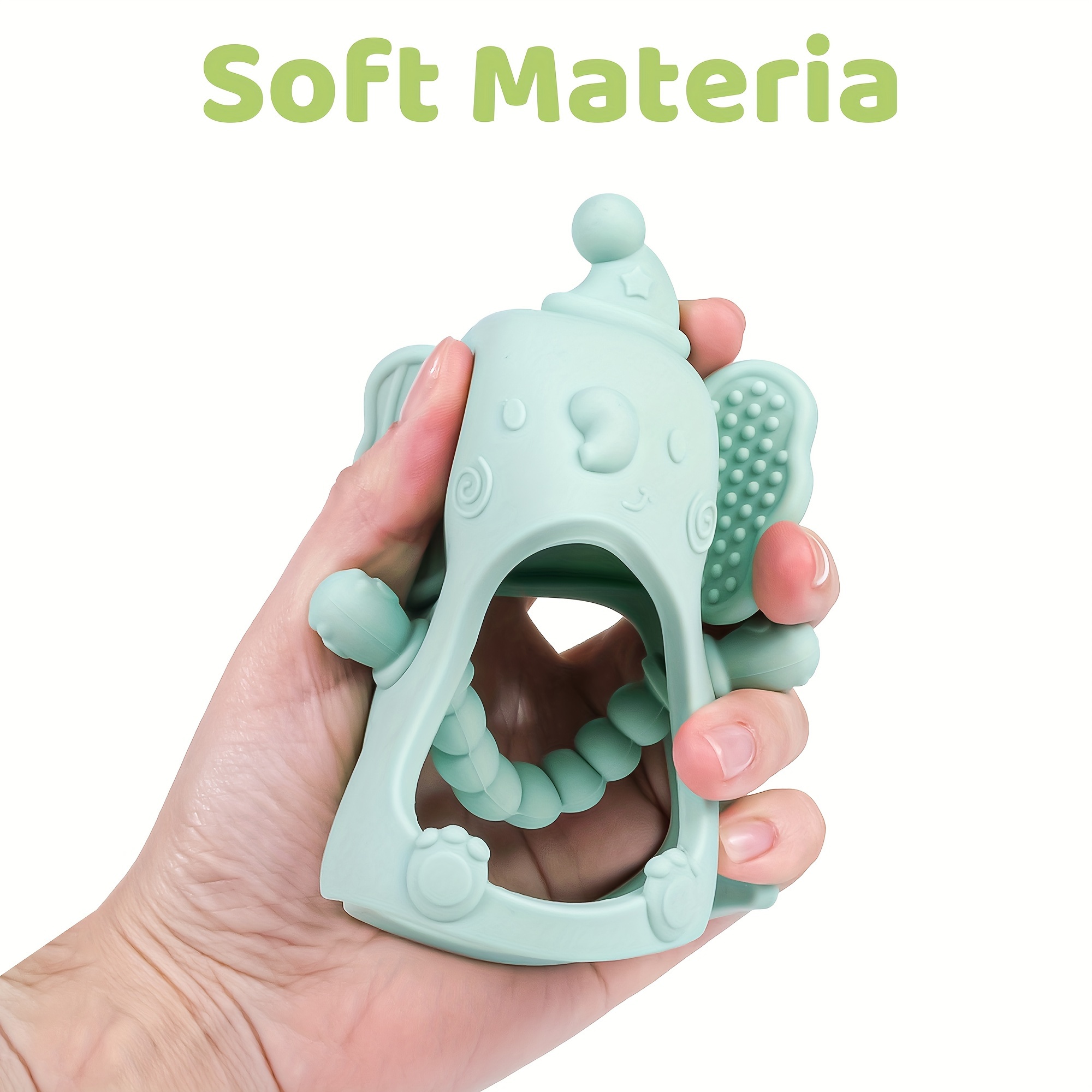 TYRY.HU Baby Teether Mitten, Silicone Teething Toy for Sucking Needs