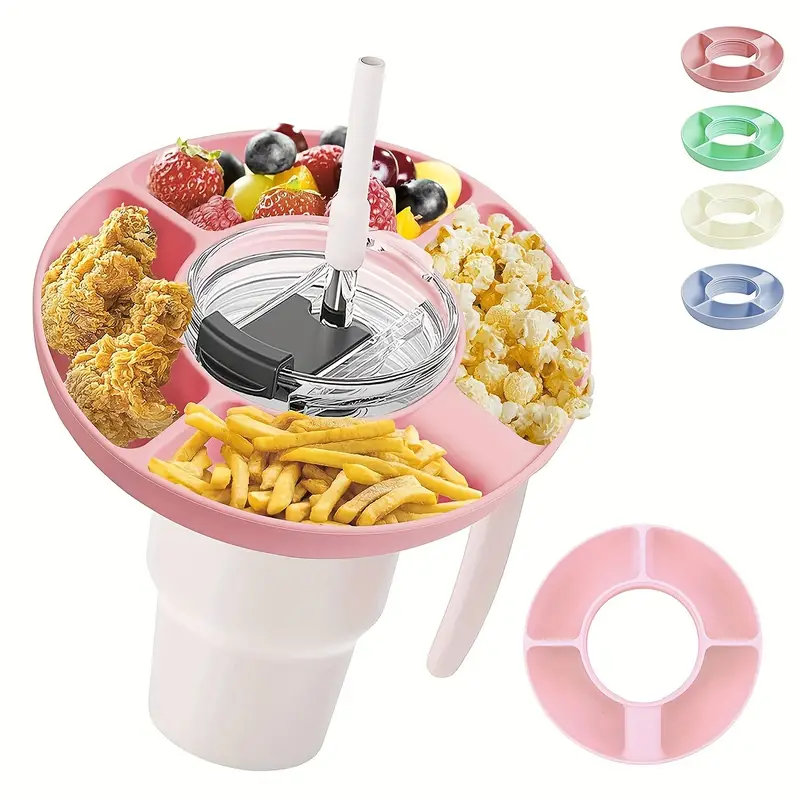 Silicone Snack Bowl for Stanley Cup, Snack Tray for Stanley Cup 40 Oz,  Silicone Snack Bowl Compatible 