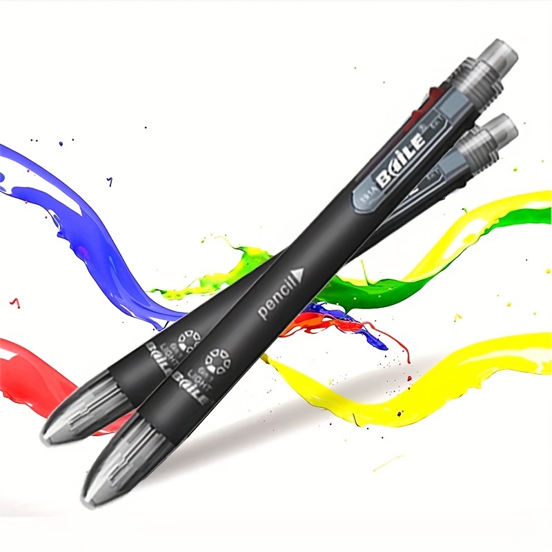 Penna a sfera Matita meccanica Penna multicolore in una penna a inchiostro  colorato 6 in 1 5 penna colorata Matita a sfera retrattile Penna e matita