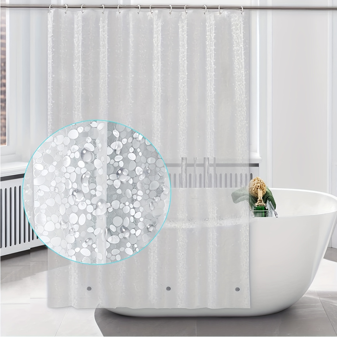 Clear Farmhouse Style Shower Curtain Waterproof White Plastic Bath Curtains  Liner Transparent Bathroom Mildew PEVA Home Luxury With Hooks 210609 From  Xue009, $9.17