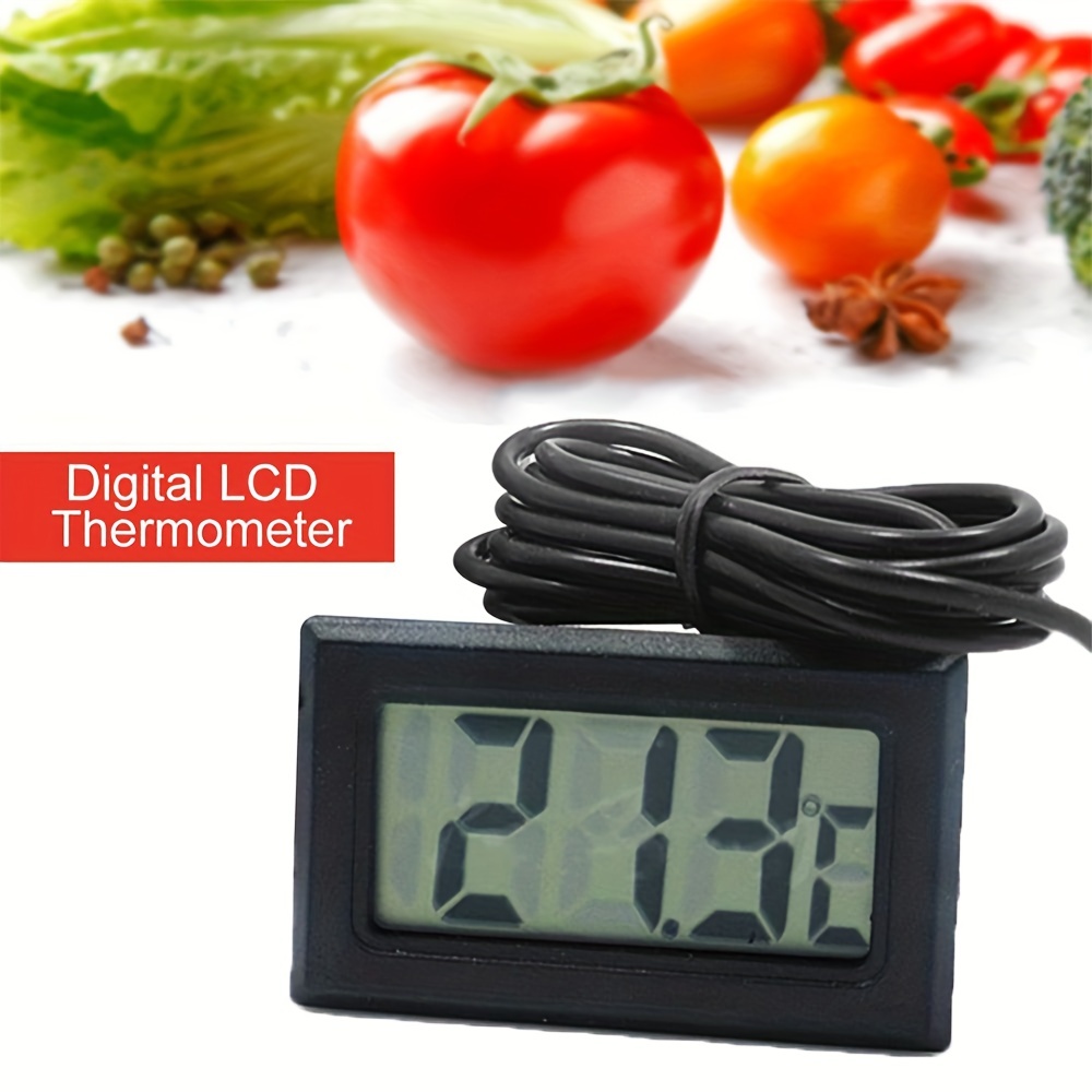 Digital Refrigerator Thermometer, Fridge Freezer Thermometer, Lcd Display  Max/min Recording Function And Magnet Back Case Thermometer For Kitchen Home  Temperature Monitor Thermometer, Kitchen Gadgets, Cheapest Items - Temu