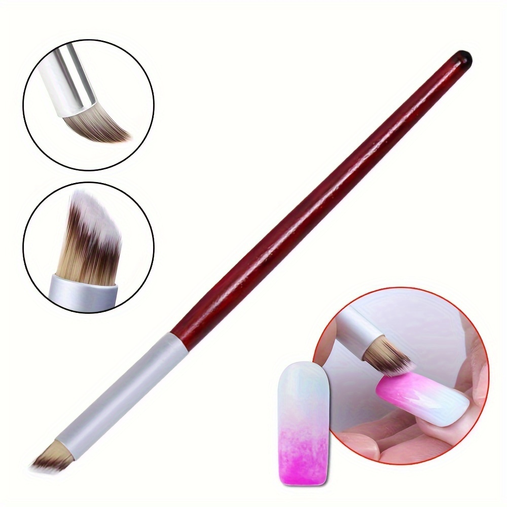 

1pc Nail Gradient Brush, Nail Liner Brushes For Manicure Pedicure, Nail Brush Pen, Acrylic Powder Dipping Pen, Nail Painting Drawing Pen Free Of Acetone
