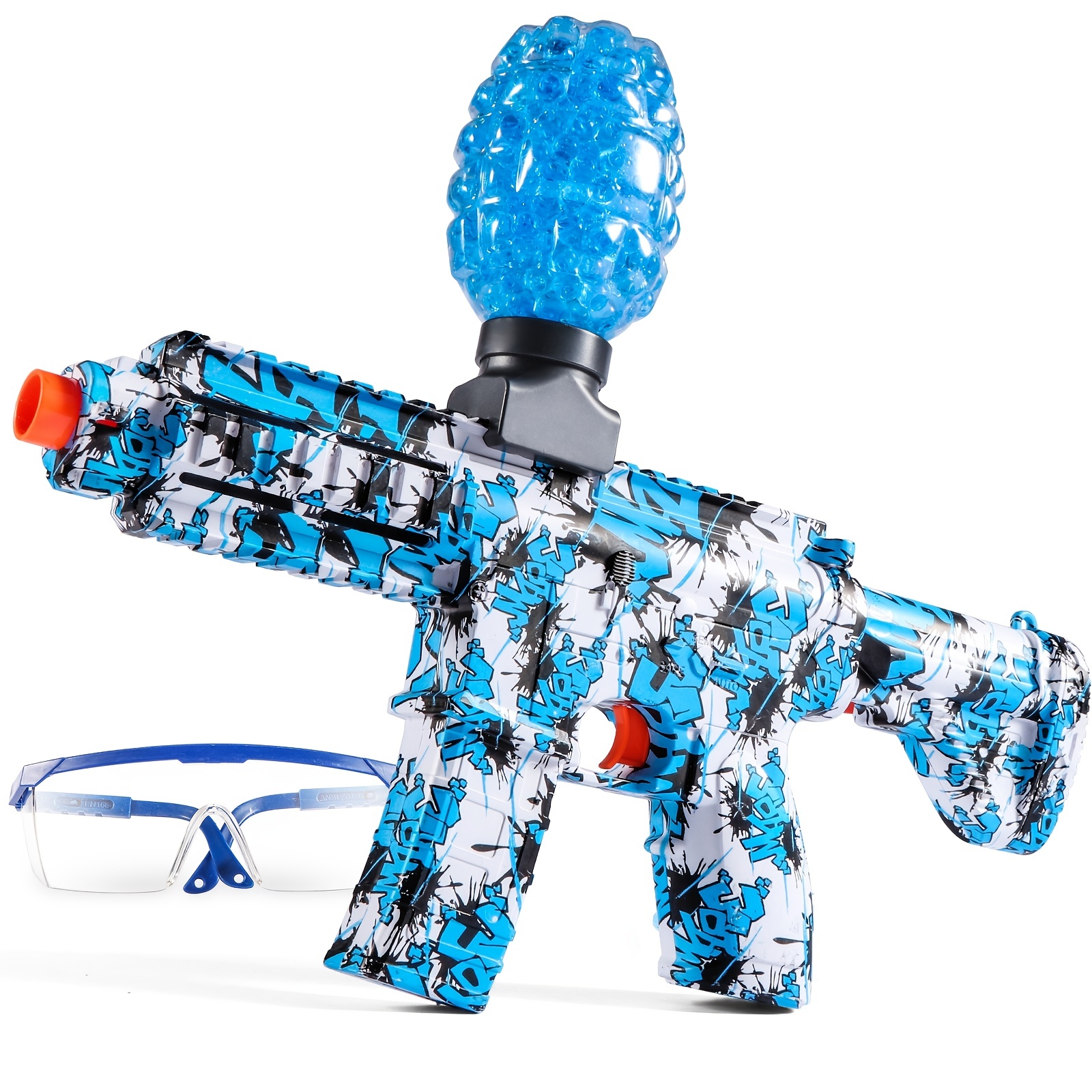 Desert-E - Pistola de bolas de gel eléctrica con lanzador automático de  bolas de gel ecológica, con más de 20000 cuentas de agua y gafas, para  juegos