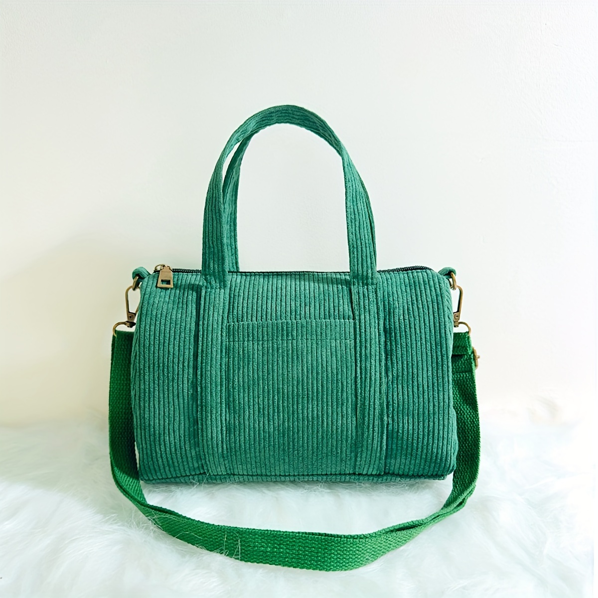 Corduroy Crossbody Bag Women's Mini Handbag Casual Travel - Temu