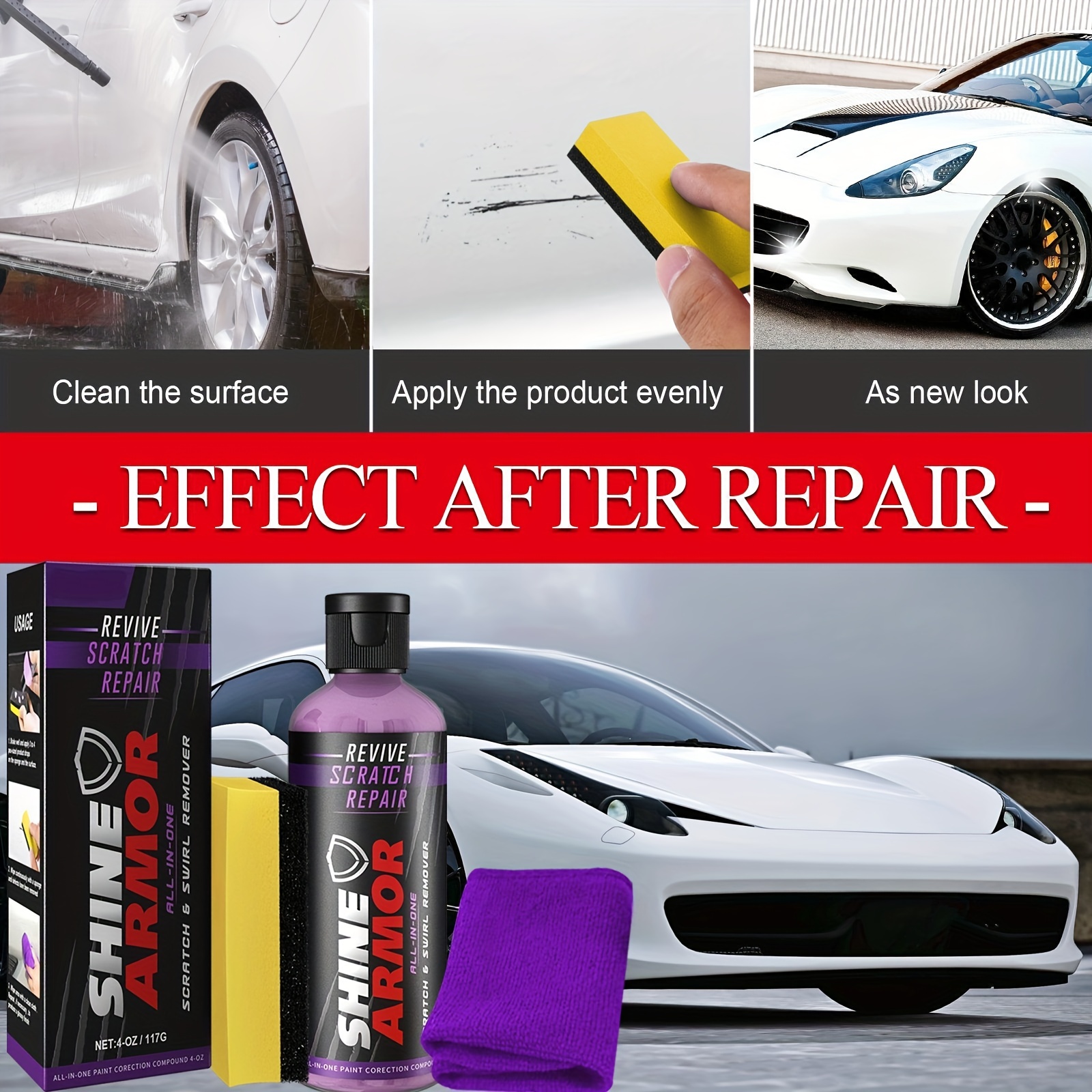 Car Scratch Repair Paste Car Maintenance Refurbishment Paint - Temu