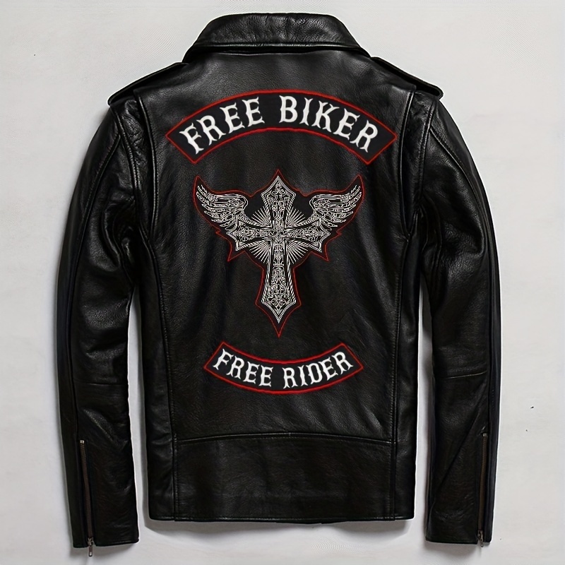 Motopatches Mc Biker Embroidery Iron On Patches For Clothes