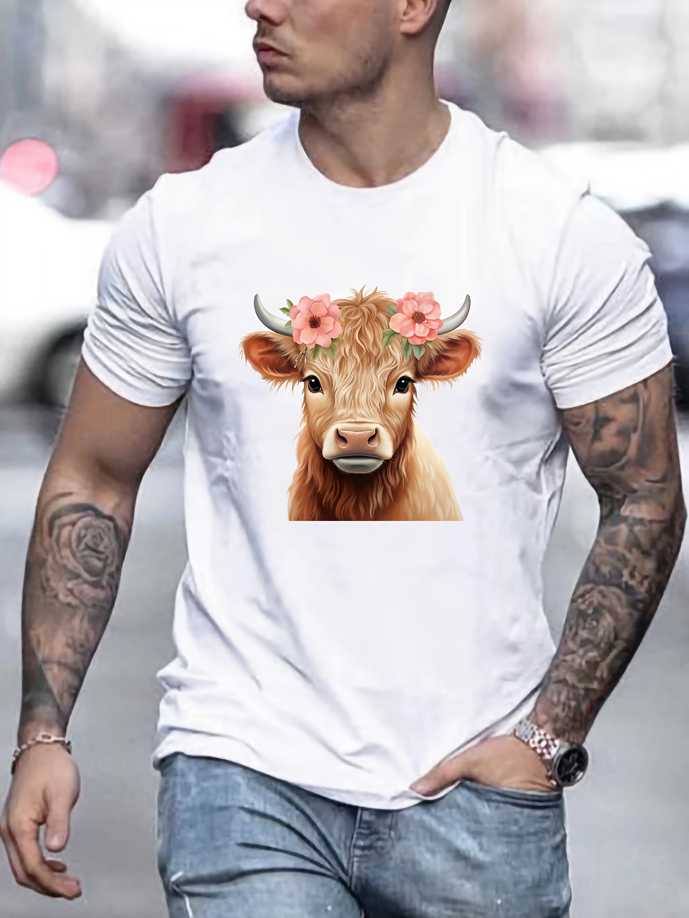 Camiseta best sale estampado vaca