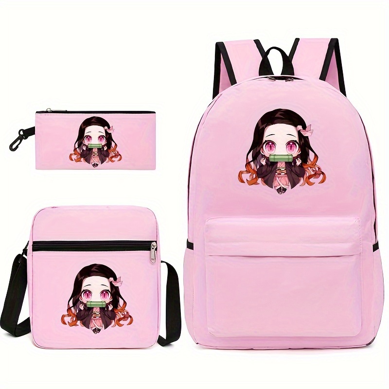 Demon Slayer Nezuko Girls Schoolbag Anime Backpack Cute Backpack