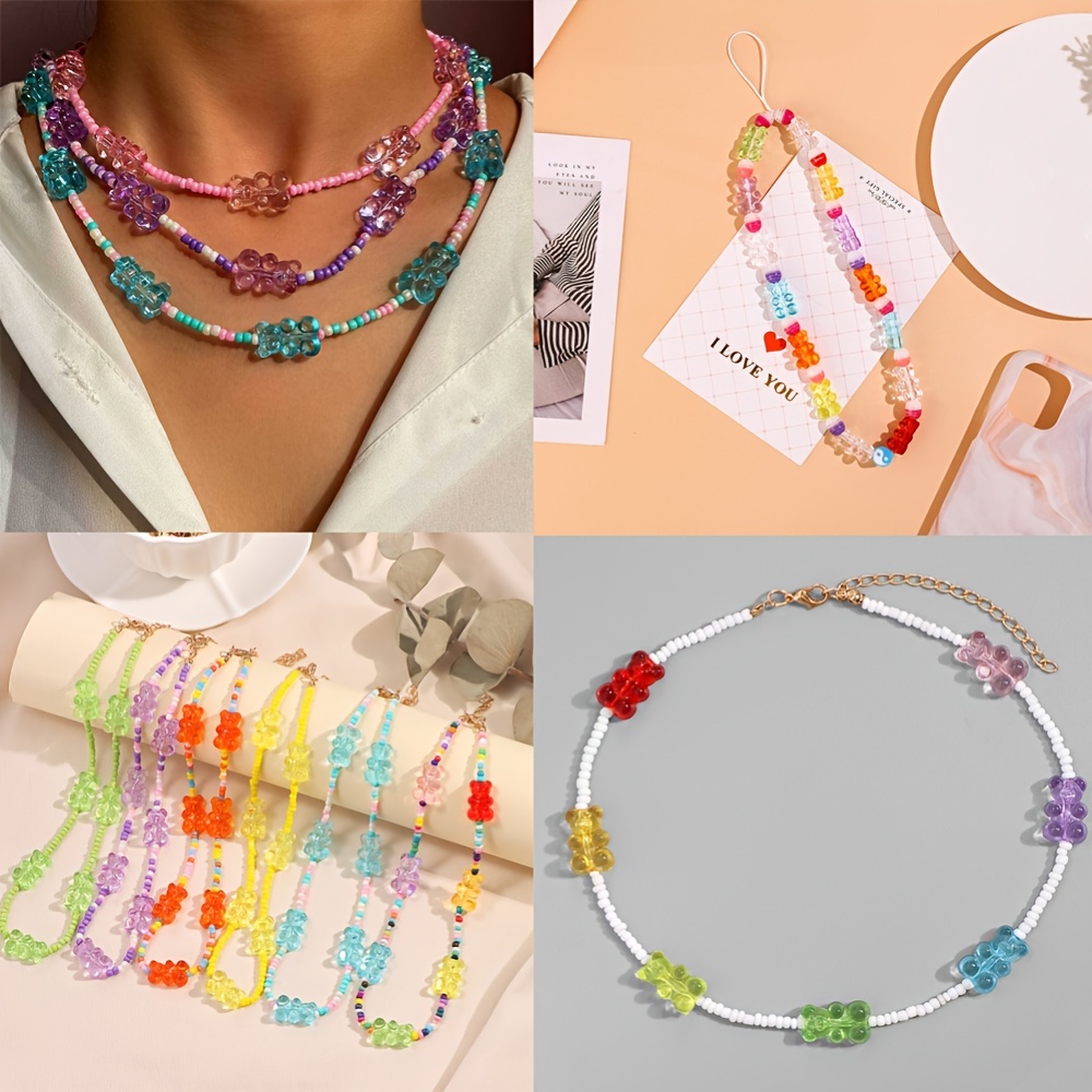 Acrylic Cute Assorted Beads for Jewelry Making Kawaii Bracelets
