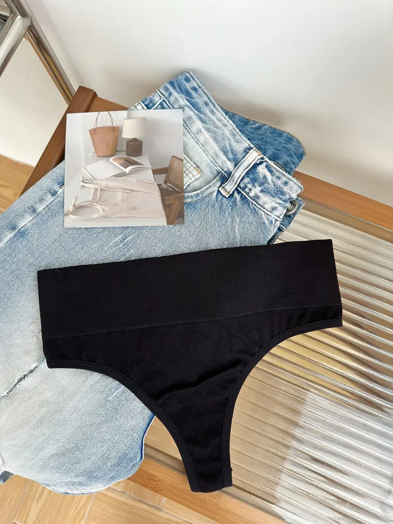 Women's Tummy Control Thong Shapewear Panty High Waisted - Temu