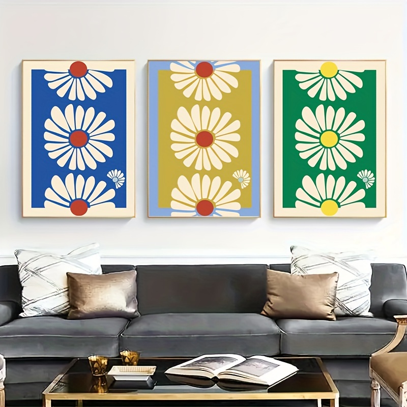 Matisse Canvas Print Posters Abstract Flower Market Canvas - Temu