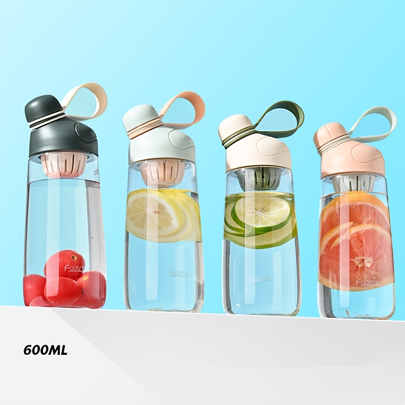 Large Capacity Sports Water Bottle With Straw, Portable Handle Design  Camping Water Jug, Lightweight Shaker Bottle - Temu