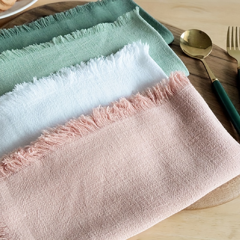 Handmade Cloth Napkins Versatile Square Napkins Dinner - Temu